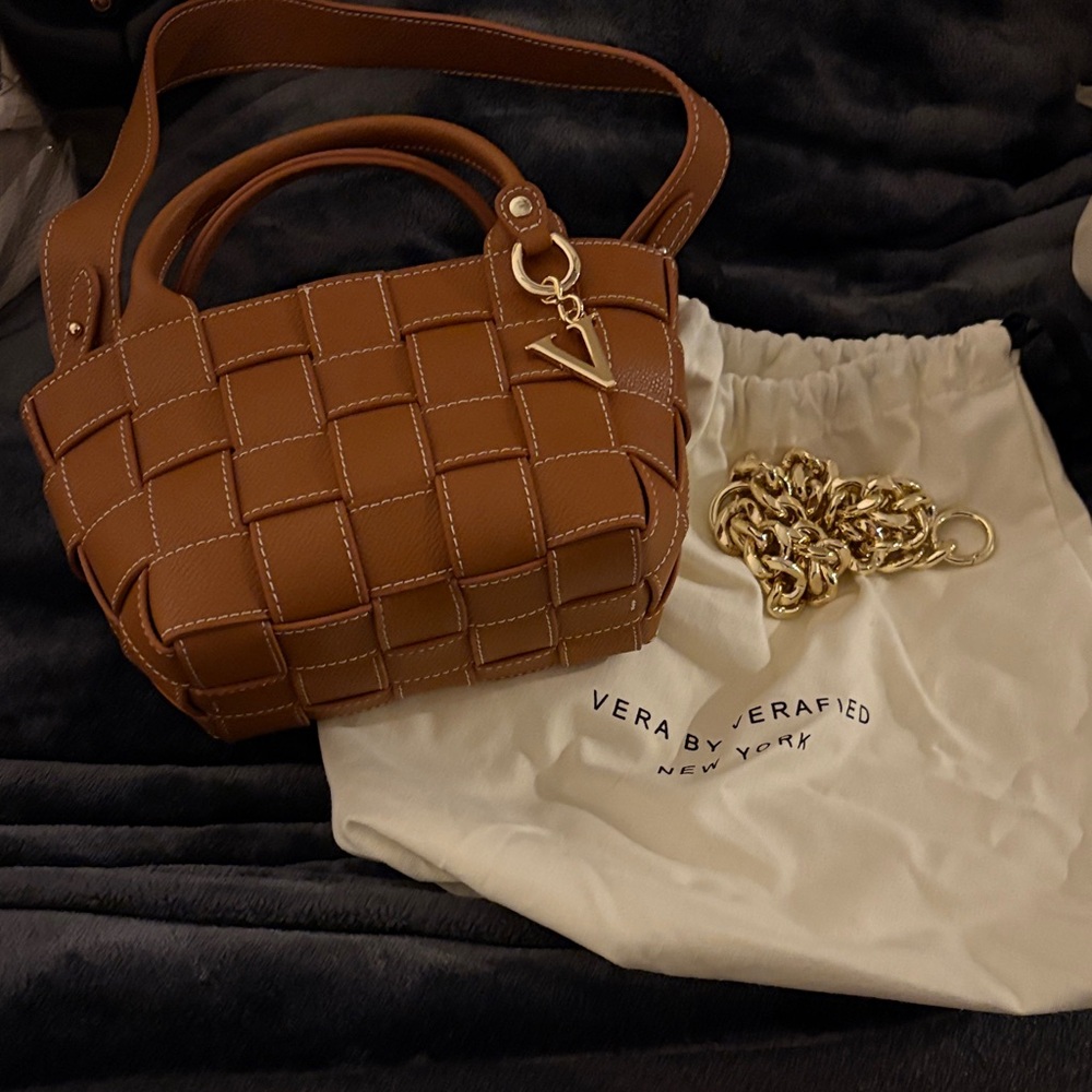 Tan Woven Mini Bag